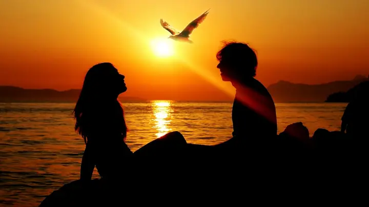 Hình Ảnh Cho Ảnh 2 Người Ngắm Hoàng Hôn: Hình Ảnh Cho Ảnh 2 Người Ngắm Hoàng Hôn:
