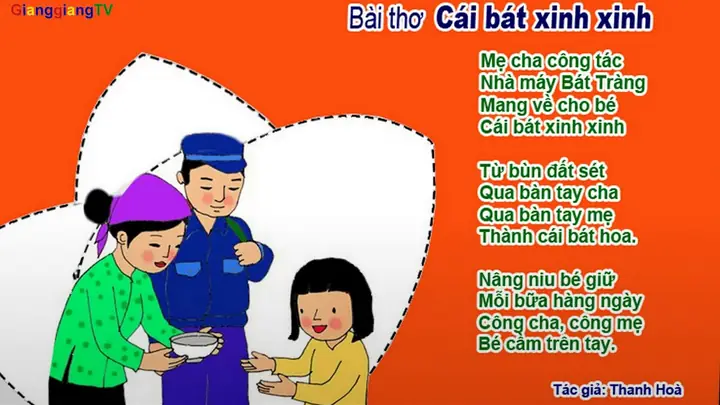 Bài Thơ: Cái Bát Xinh Xinh | Mầm Non Bàng La