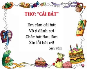 Cái Bát | Bài Thơ Cái Bát (thơ Cho Bé Từ 2 Tuổi)