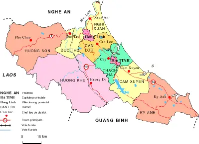 Bảng Phân Phối Bản Đồ Hà Tĩnh Theo Khu Vực Và Địa Danh Chi Tiết