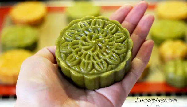 Bánh Trung Thu Trà Xanh Nhân Đậu Đỏ - Savoury Dayssavoury Days