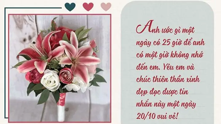 Thiệp 20/10 Ngọt Ngào Tặng Người Yêu Thiệp 20/10 Ngọt Ngào Tặng Người Yêu