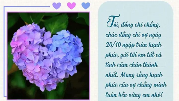 Mẫu Thiệp Chúc Mừng 20/10 Tặng Vợ Mẫu Thiệp Chúc Mừng 20/10 Tặng Vợ