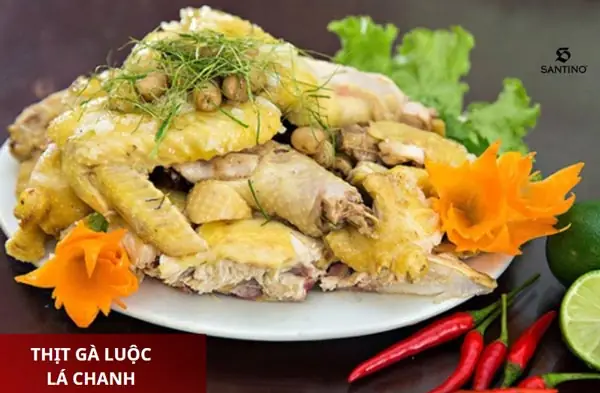 Gà Luộc Lá Chanh