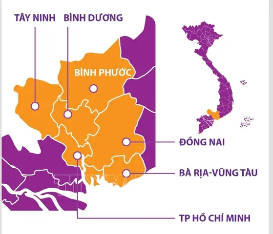 Vùng Đông Nam Bộ Bao Gồm Tp Hồ Chí Minh Và 5 Tỉnh Trực Thuộc ... Vùng Đông Nam Bộ Bao Gồm Tp Hồ Chí Minh Và 5 Tỉnh Trực Thuộc ...