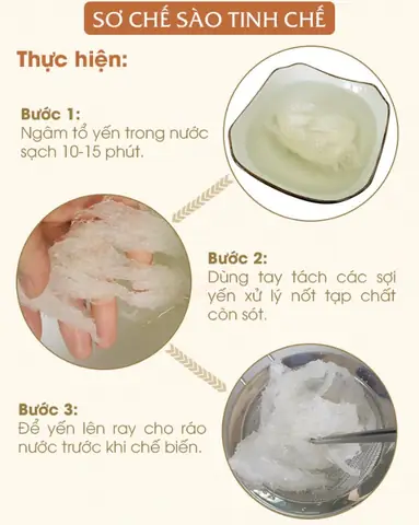 Làm Sạch Yến Tinh Chế