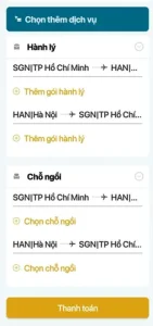 Chọn Chỗ Ngồi Trong Quá Trình Đặt Vé Trên Ứng Dụng Của Vietnam Airlines