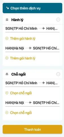 Chọn Chỗ Ngồi Trong Quá Trình Đặt Vé Trên Ứng Dụng Của Vietnam Airlines