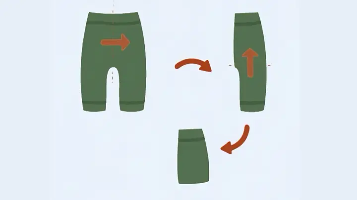 Cách Gấp Quần Short, Quần Đùi Cách Gấp Quần Short, Quần Đùi