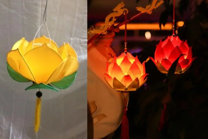 Các Làm Đèn Trung Thu Bằng Tre Hình Hoa Sen
