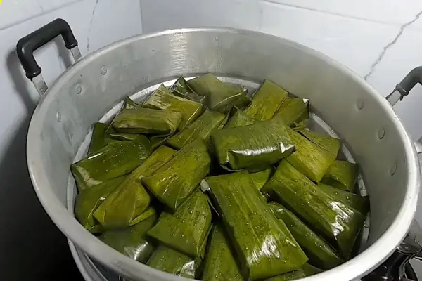 Bước 5: Hấp Bánh Bước 5: Hấp Bánh