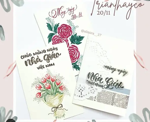 Dân Mêcalligraphyvà Thiệp 20-11