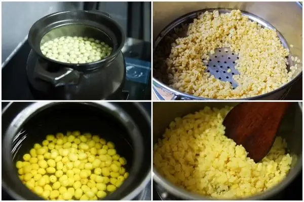 Nấu Hạt Sen Và Đậu Xanh