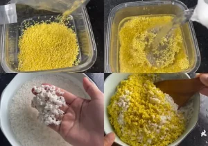 Bước 2: Trộn Nếp Và Hạt Kê