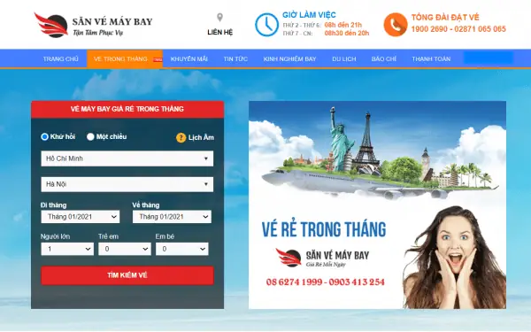 Cách Săn Vé Máy Bay Giá Rẻ Trong Tháng