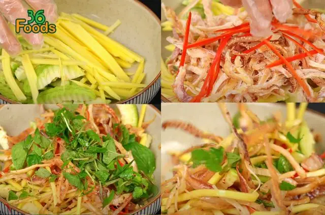 Chi Tiết Cách Trộn Gỏi Xoài Khô Mực Chi Tiết Cách Trộn Gỏi Xoài Khô Mực