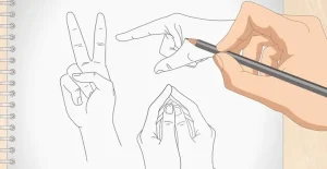 Hướng Dẫn Các Bước Vẽ Bàn Tay Nhân Vật Anime, Manga