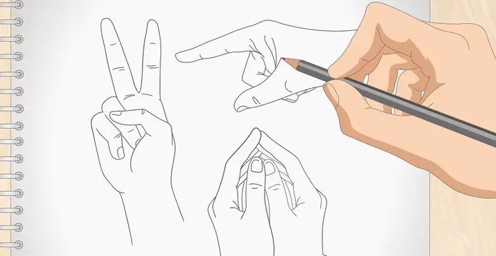 Hướng Dẫn Các Bước Vẽ Bàn Tay Nhân Vật Anime, Manga