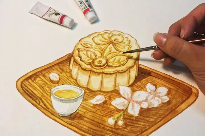 15+ Mẫu Vẽ Bánh Trung Thu Đẹp Mắt, Dễ Thương 15+ Mẫu Vẽ Bánh Trung Thu Đẹp Mắt, Dễ Thương