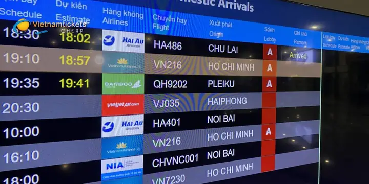 Cách Xem Thời Gian Chuyến Bay Trên Bảng Điện Tử