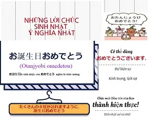 Những Lời Chúc Sinh Nhật Bằng Tiếng Nhật Ý Nghĩa Nhất - Japan.net.vn