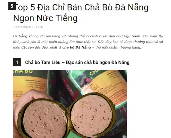 Chả Bò Loại 1 Giá: 320.000 Vnđ