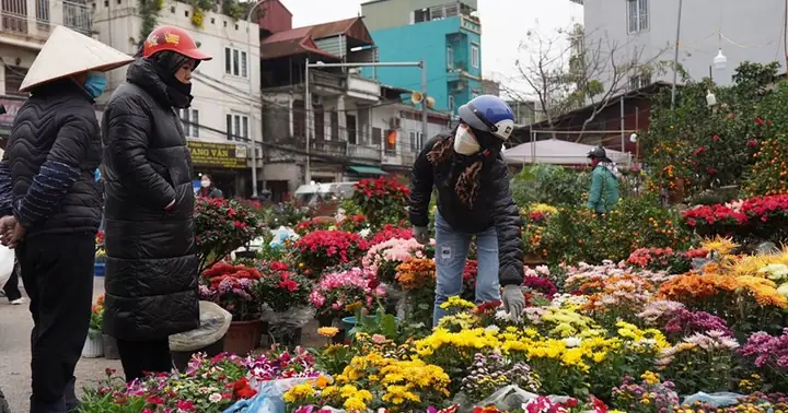 Hà Nội: Tấp Nập Người Mua, Kẻ Bán Tại Chợ Hoa Hoàng Hoa Thám ...