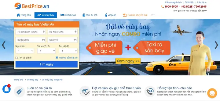 Đặt Vé Máy Bay Vietjet Air Tại Bestprice Như Thế Nào? Đặt Vé Máy Bay Vietjet Air Tại Bestprice Như Thế Nào?