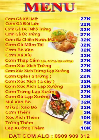 Bảng Giá Cơm Gà Đà Nẵng Bảng Giá Cơm Gà Đà Nẵng