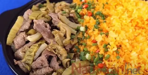 Cách Làm Cơm Rang Dưa Bò Chuẩn Vị Nam Định