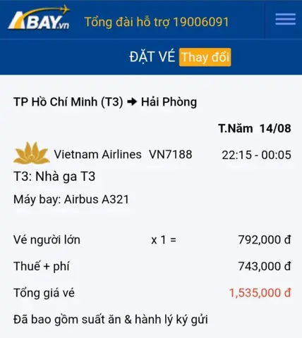 Đặt Vé Máy Bay Tp Hồ Chí Minh – Hải Phòng Giá Rẻ Nhất Tháng 08/2025