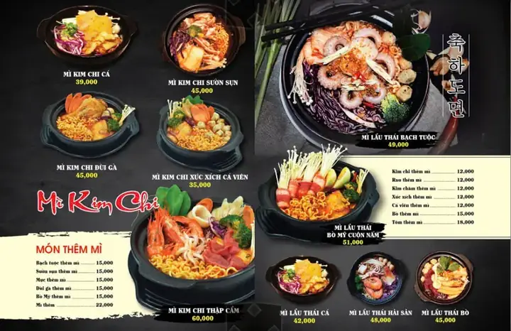 Menu Cực Hấp Dẫn Tại Mì Cay Seoul Đà Nẵng