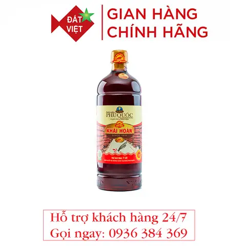 Nước Mắm Khải Hoàn Phú Quốc 40 Độ Đạm 1 Lít (chai Nhựa) Nước Mắm Khải Hoàn Phú Quốc 40 Độ Đạm 1 Lít (chai Nhựa)