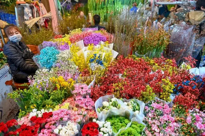 Chợ Hoa Mê Linh (chợ Hoa Đêm, Đa Dạng Các Loại Hoa)