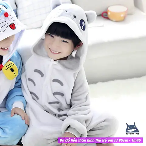 Bộ Đồ Liền Thân Hình Thú Trẻ Em