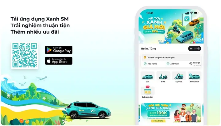 Xe Điện Xanh Sm