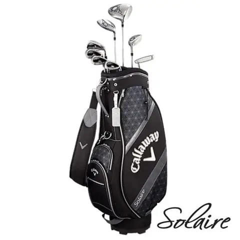 Bộ 8 Gậy Golf Nữ + Cart Bag Full Set Solaire 18 Đen | Callaway