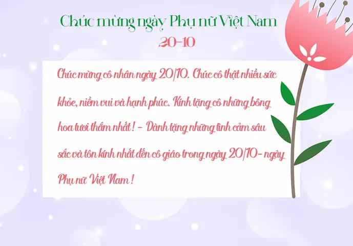 Cách Ghi Thiệp Chúc Mừng 20/10 Đẹp Và Ý Nghĩa Nhất?