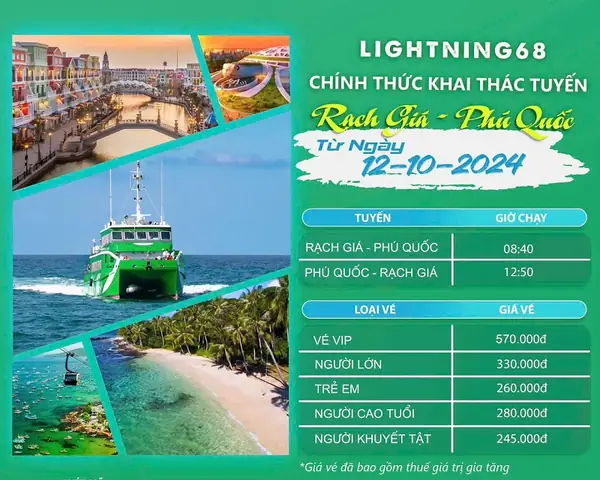 Giá Vé Phà Rạch Giá – Phú Quốc Giá Vé Phà Rạch Giá – Phú Quốc