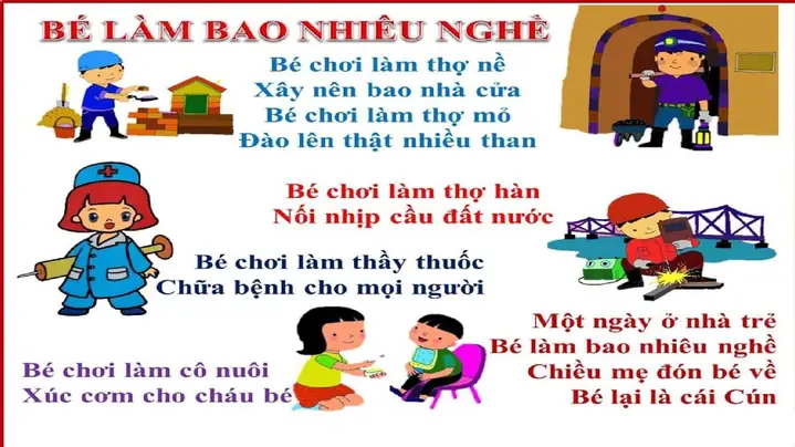 Tranh Thơ Bé Làm Bao Nhiêu Nghề