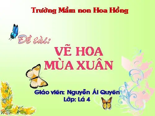 Hình Ảnh Cho Giáo Án Vẽ Hoa Mùa Xuân: