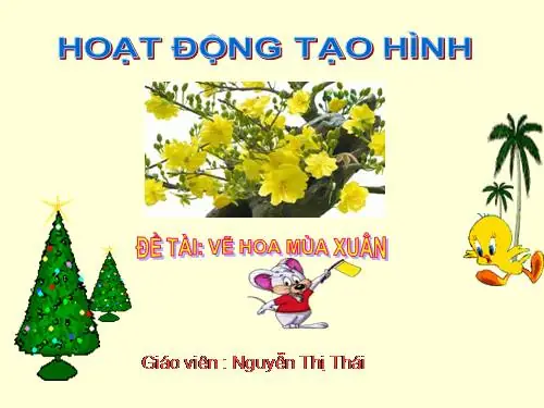 Hình Ảnh Cho Giáo Án Vẽ Hoa Mùa Xuân:
