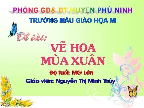 Hình Ảnh Cho Giáo Án Vẽ Hoa Mùa Xuân: