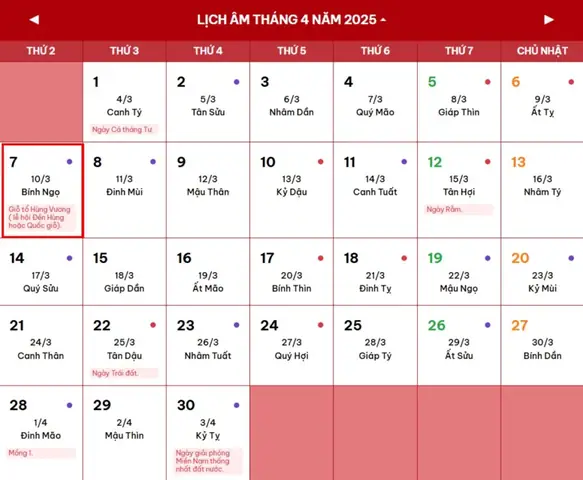 Giỗ Tổ Hùng Vương Là Ngày Gì?