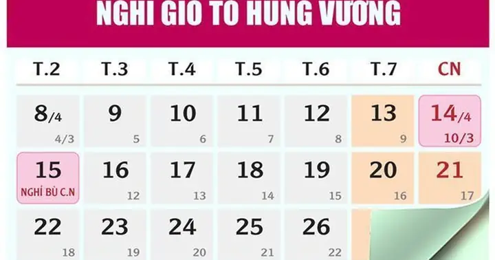 Quy Định Nghỉ Làm Việc Trong Ngày Giỗ Tổ Hùng Vương Có Từ Khi Nào? Quy Định Nghỉ Làm Việc Trong Ngày Giỗ Tổ Hùng Vương Có Từ Khi Nào?