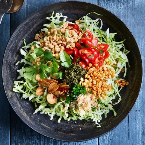 Salad Rau Củ Quả Mix Khô Gà Hoặc Khô Bò