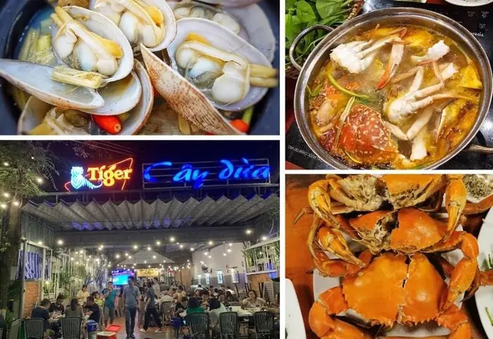 Review Nhà Hàng Hải Sản Cây Dừa Quy Nhơn - Món Ngon Quy Nhơn