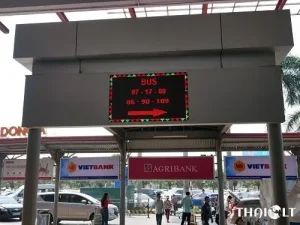Bus Stop At Hanoi Airport