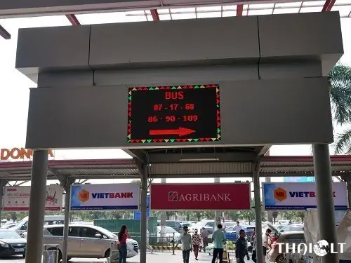 Bus Stop At Hanoi Airport