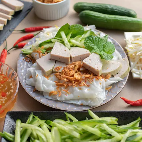 Ảnh Bánh Ướt Chả Lụa Đẹp
